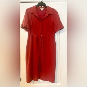 #15 Ladies orange dress.